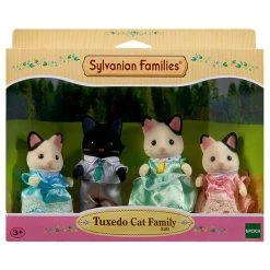 Sylvanian Families Tuxedo Cat Family